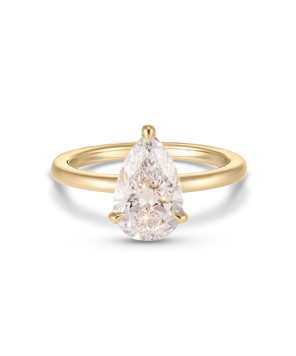 Erin 2.05ct Pear Diamond Solitaire Engagement Ring