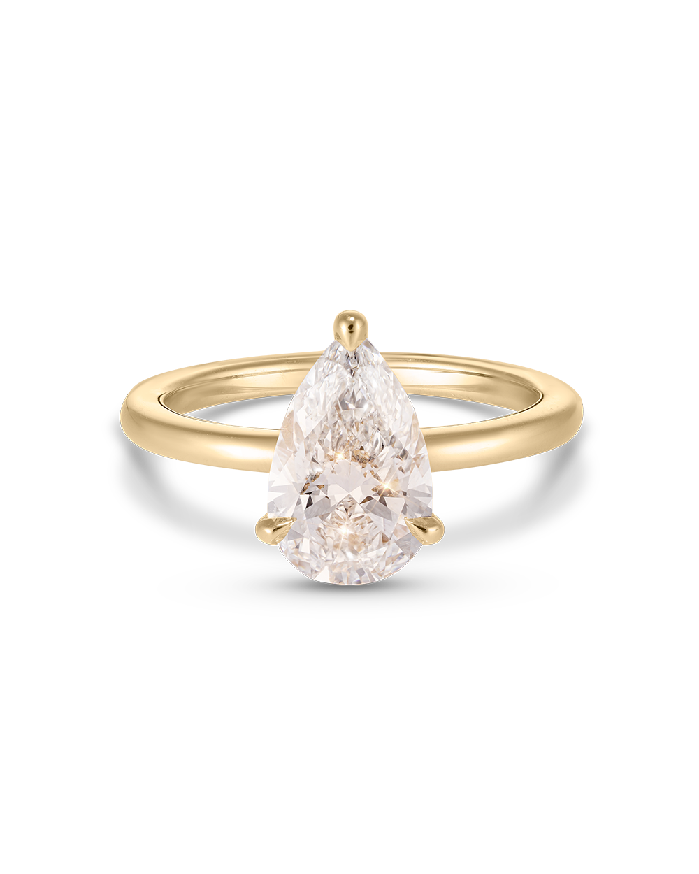 Erin 2.05ct Pear Diamond Solitaire Engagement Ring