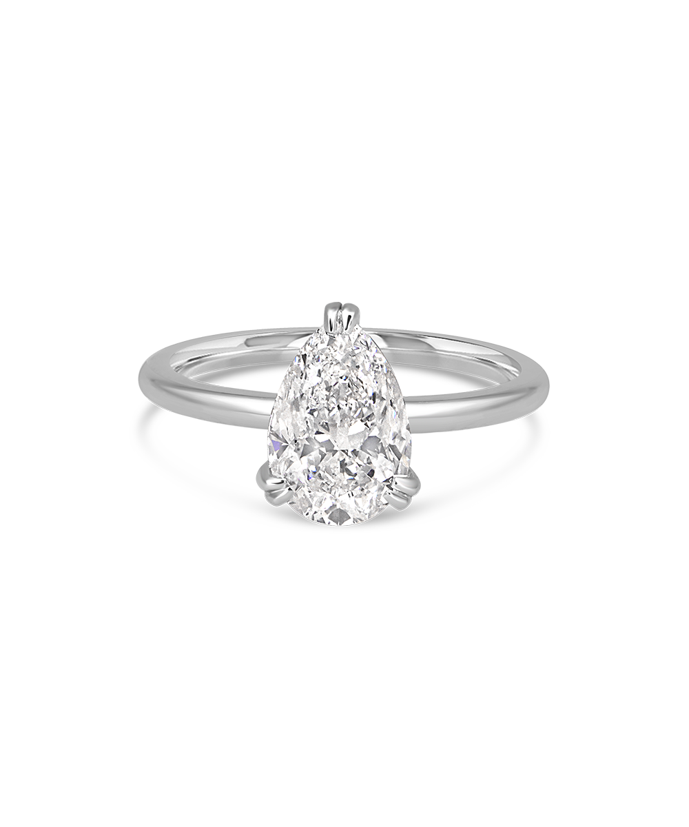 Erin 2.00ct Pear Diamond Solitaire Engagement Ring
