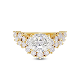 Estelle 1.56ct East West Oval Diamond Ring