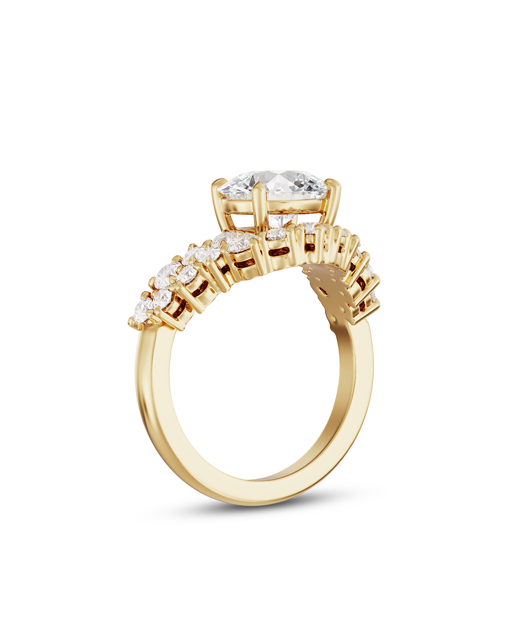 Estelle 1.56ct East West Oval Diamond Ring
