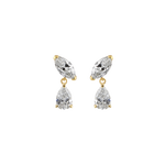 Eve Marquise and Pear Diamond Drop Earrings