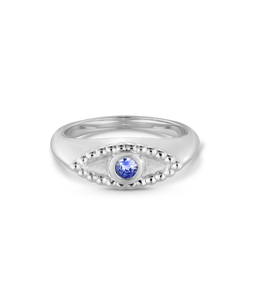 Evil Eye Signet Ring
