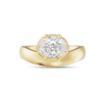 Gaia 1.51ct East West Oval Diamond Ring