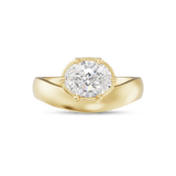 Gaia 1.51ct East West Oval Diamond Ring
