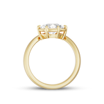 Gaia 1.51ct East West Oval Diamond Ring