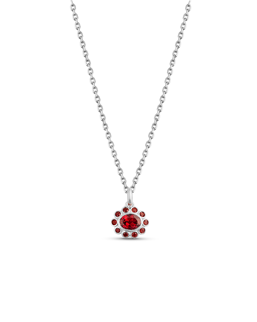 Ophelia Pendant - Garnet