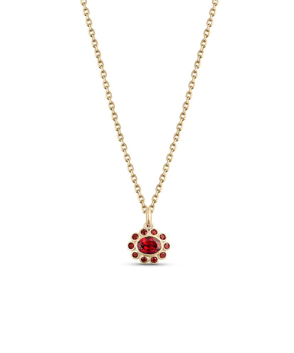 Ophelia Pendant - Garnet