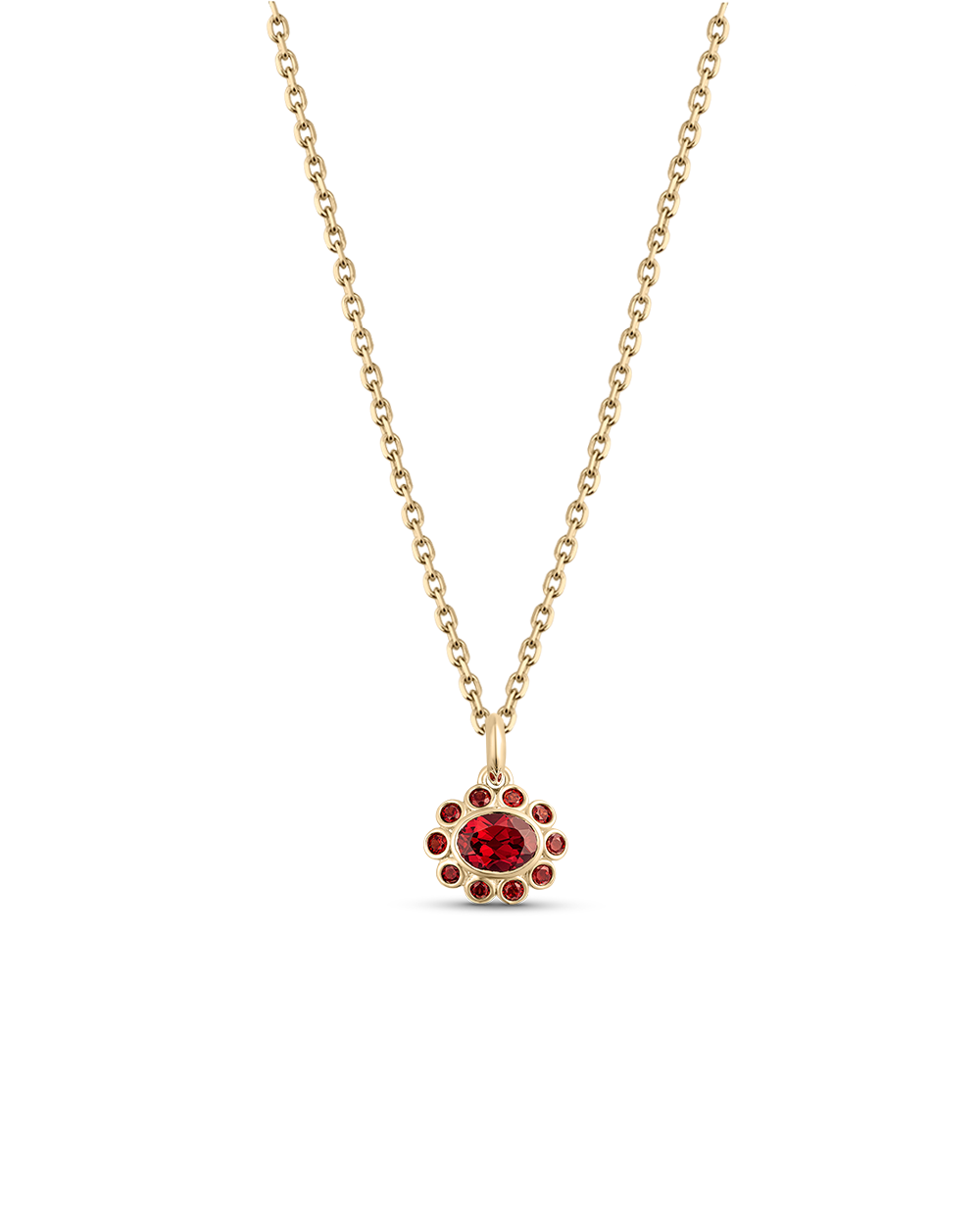 Ophelia Pendant - Garnet
