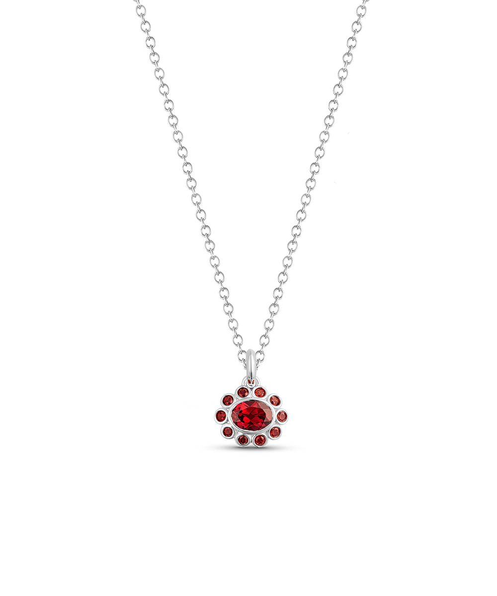 Ophelia Pendant - Garnet