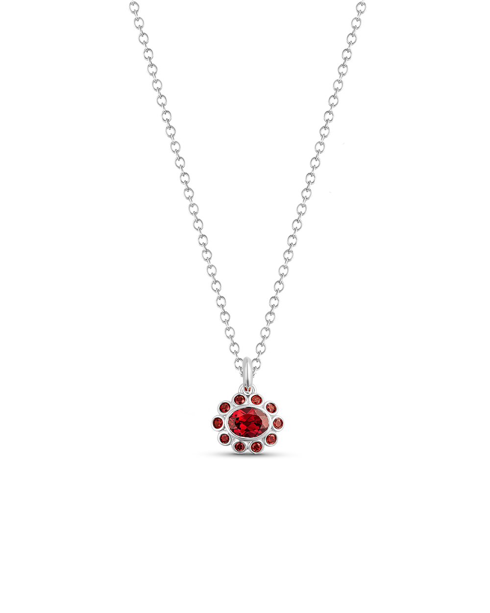 Ophelia Pendant - Garnet