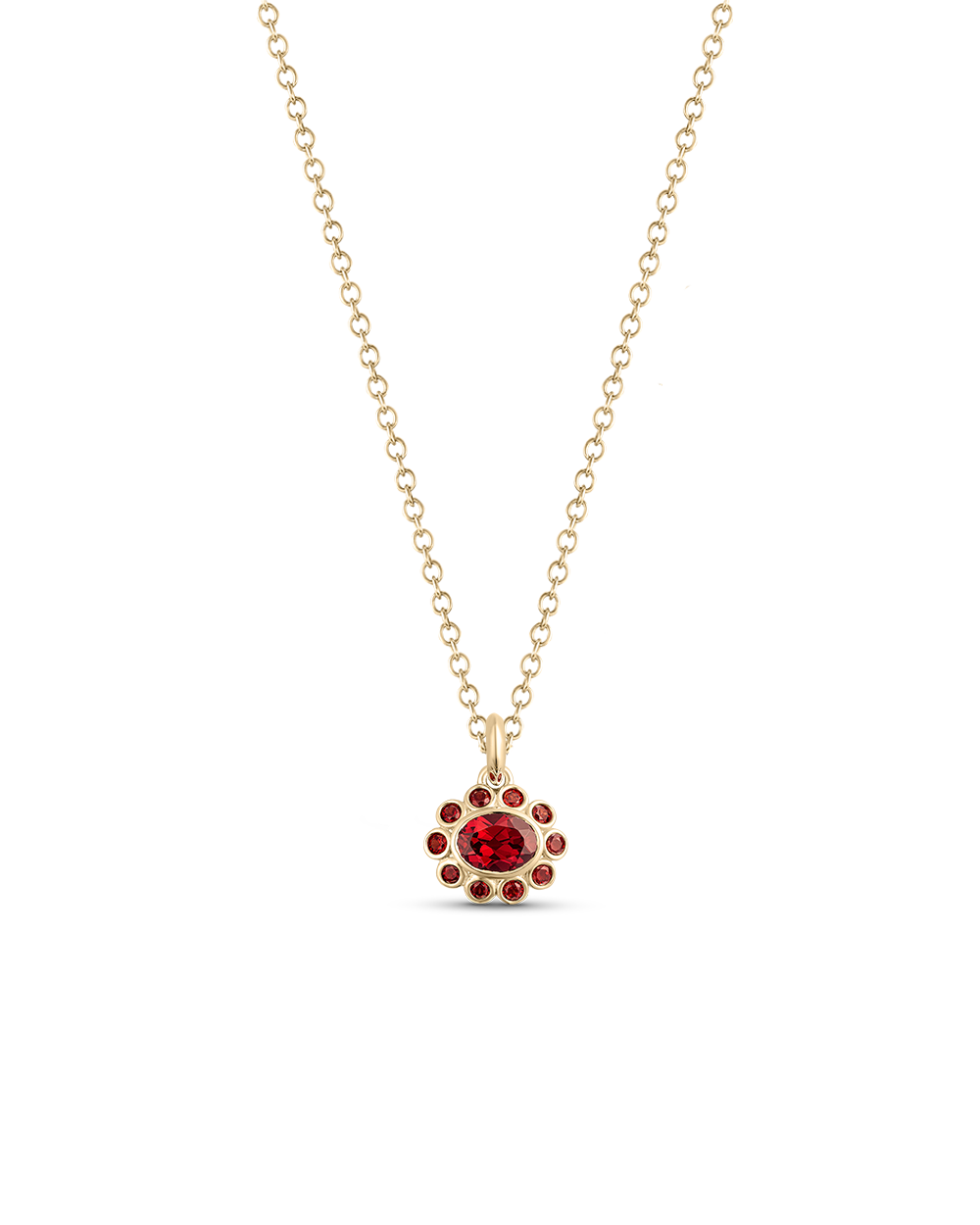 Ophelia Pendant - Garnet
