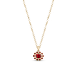 Ophelia Pendant - Garnet