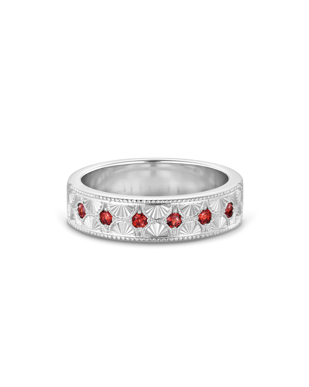 Beatrice Hand Engraved Band classajewellers