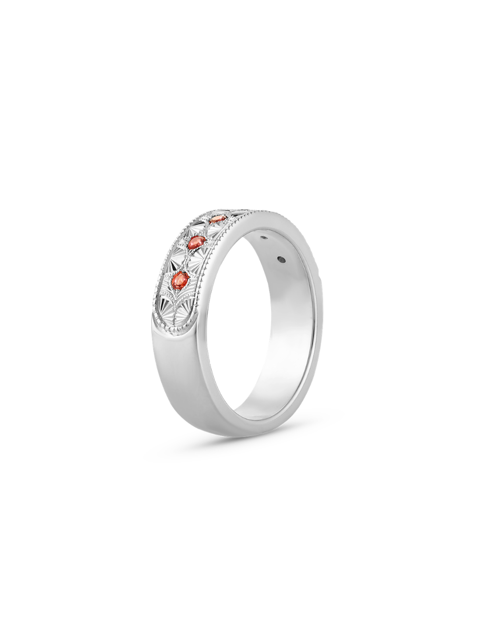 Beatrice Hand Engraved Band classajewellers