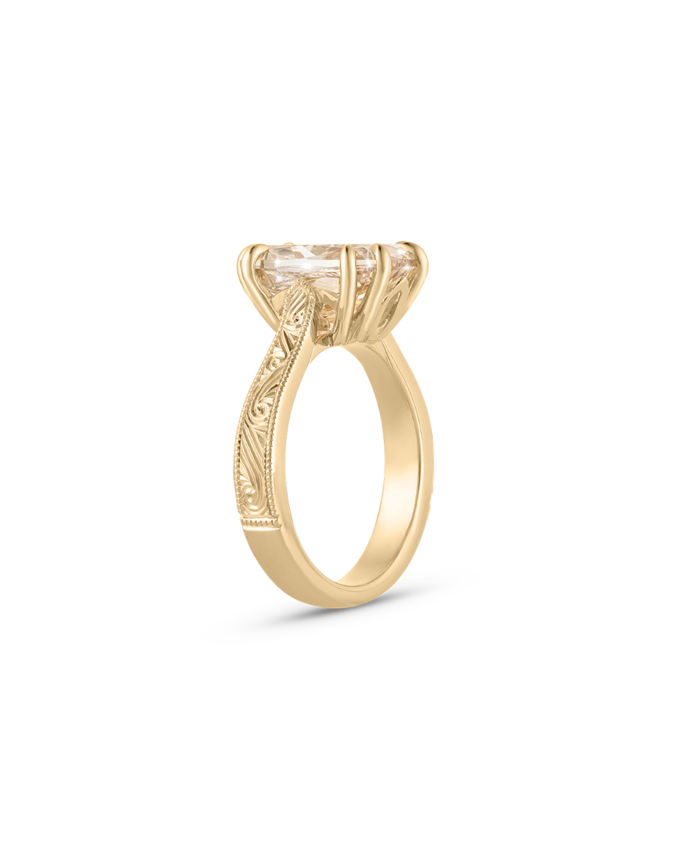 Genevieve Champagne Diamond Engagement Ring classajewellers