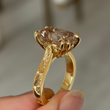 Genevieve Champagne Diamond Engagement Ring