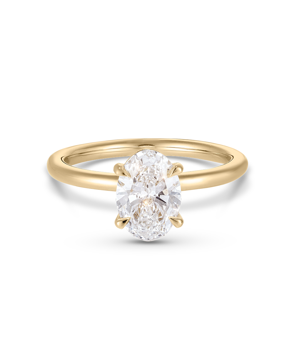 Grace 1.32ct Oval Diamond Solitaire Engagement Ring