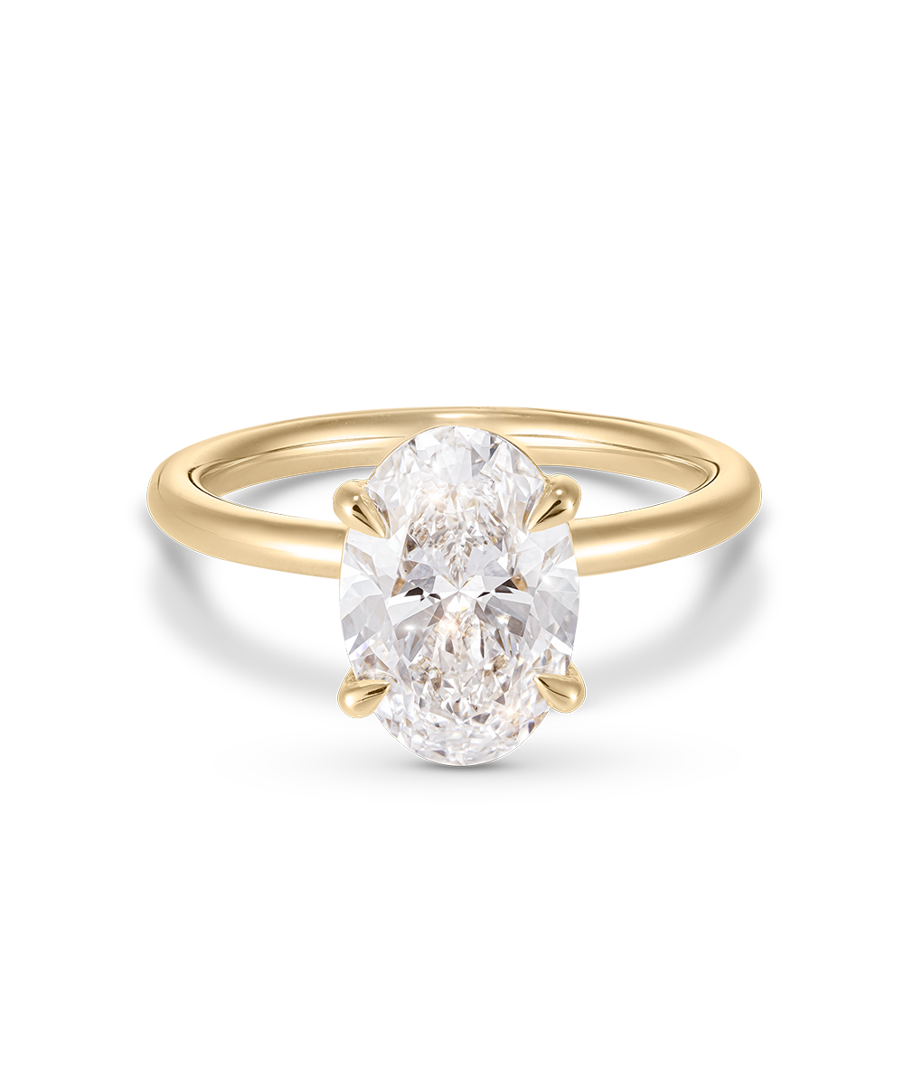 Grace 2.55ct Oval Diamond Solitaire Engagement Ring