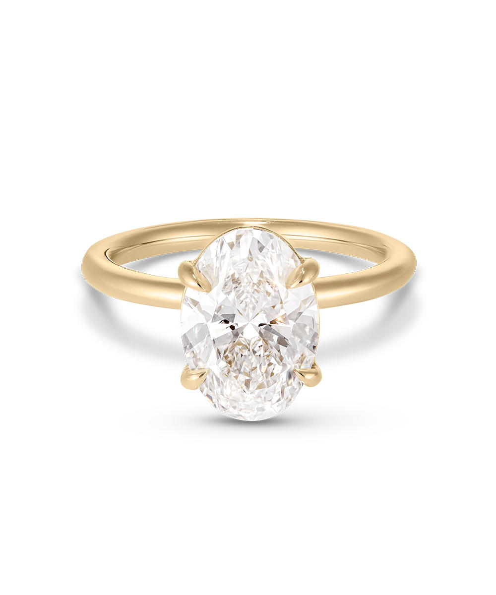 Grace 3.06ct Oval Diamond Solitaire Engagement Ring