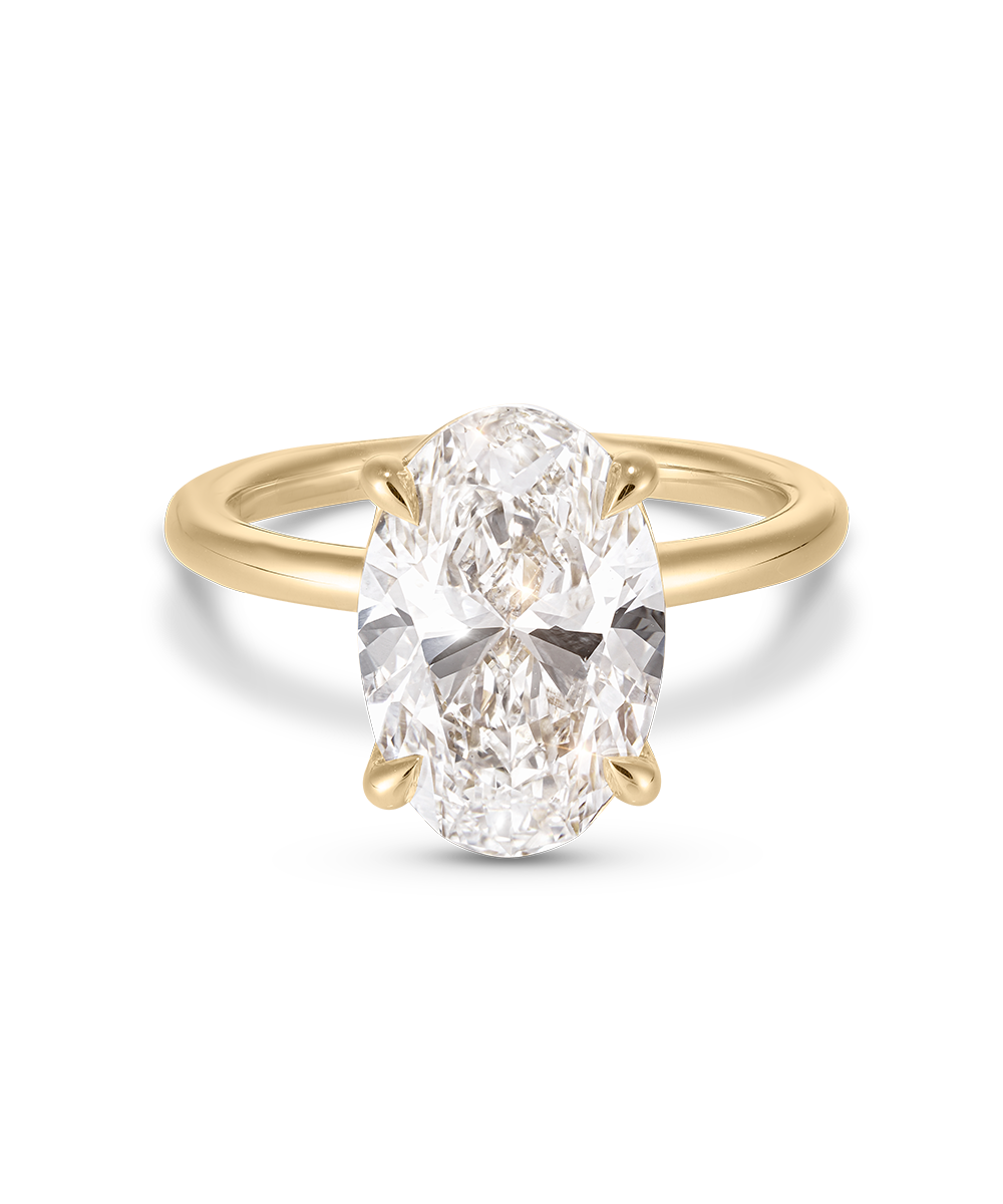 Grace 4.10ct Oval Diamond Solitaire Engagement Ring
