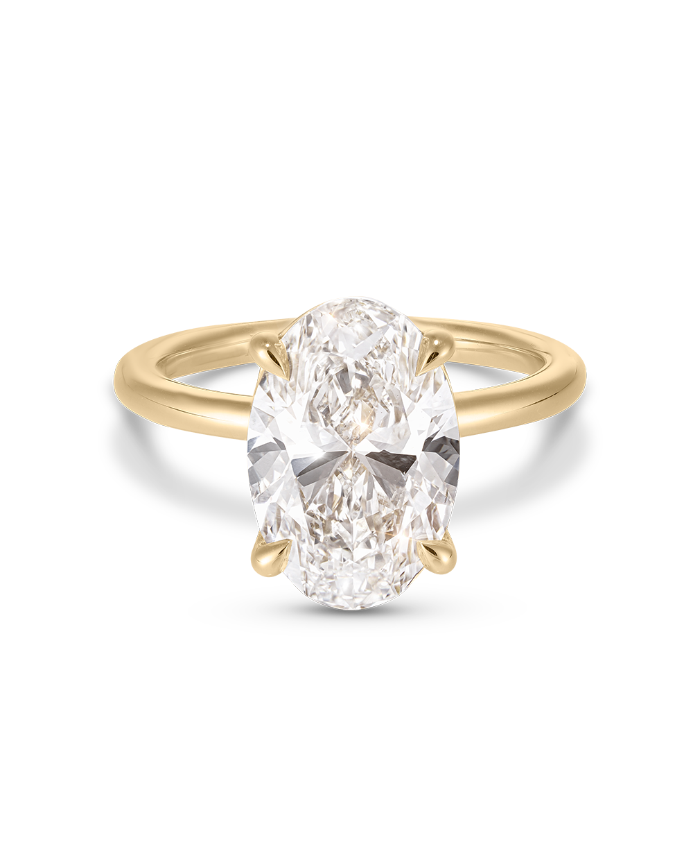 Grace 4.10ct Oval Diamond Solitaire Engagement Ring