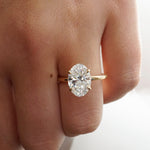 Grace | 3.05ct Oval Diamond Solitaire Engagement Ring Lab Grown