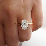 Grace | 3.05ct Oval Diamond Solitaire Engagement Ring Lab Grown