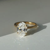 Grace | 3.05ct Oval Diamond Solitaire Engagement Ring Lab Grown