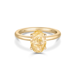 Grace 2.52ct Yellow Oval Diamond Engagement Ring classajewellers