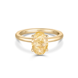 Grace 2.52ct Yellow Oval Diamond Engagement Ring classajewellers