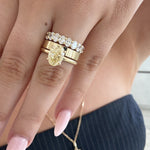 Grace 2.52ct Yellow Oval Diamond Engagement Ring classajewellers