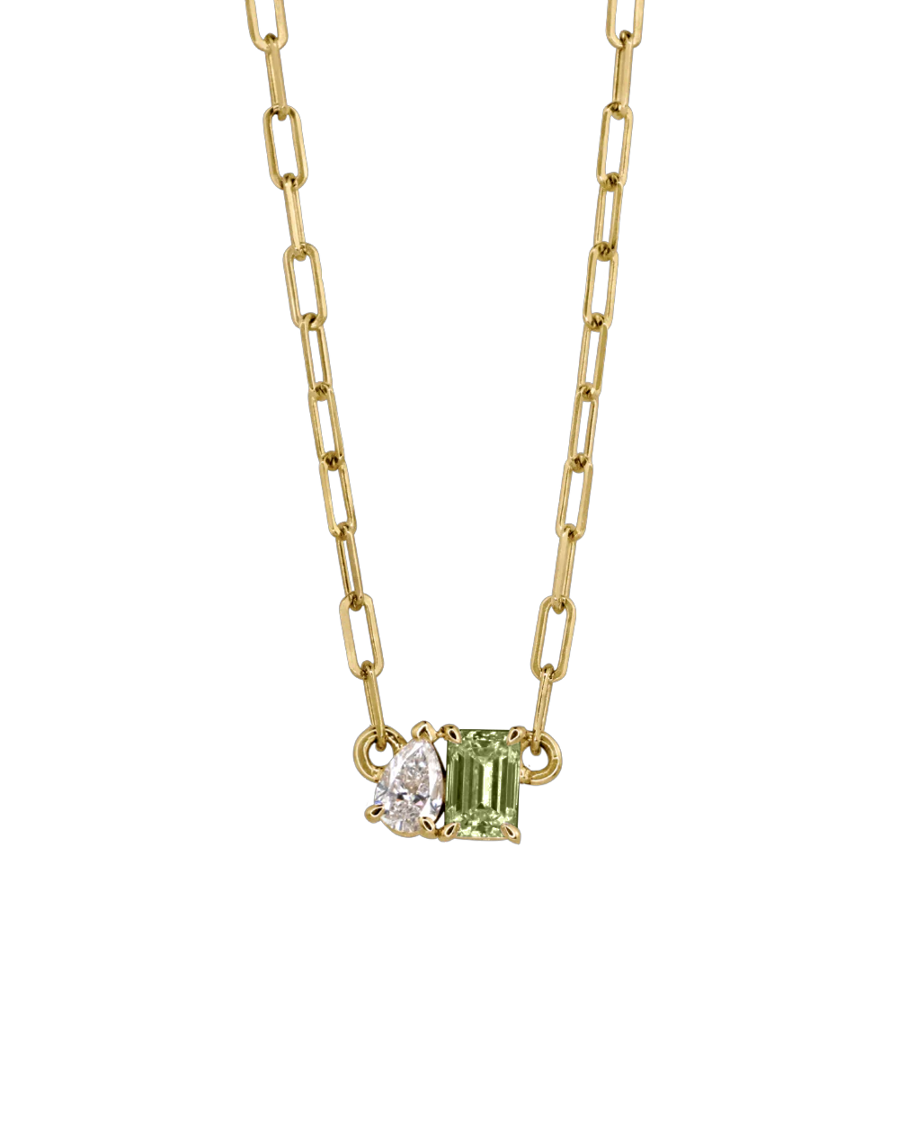 Bridget Tourmaline Toi et Moi Necklace