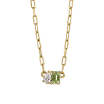 Bridget Tourmaline Toi et Moi Necklace
