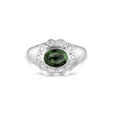 Ophelia Pinky Ring - Green Tourmaline