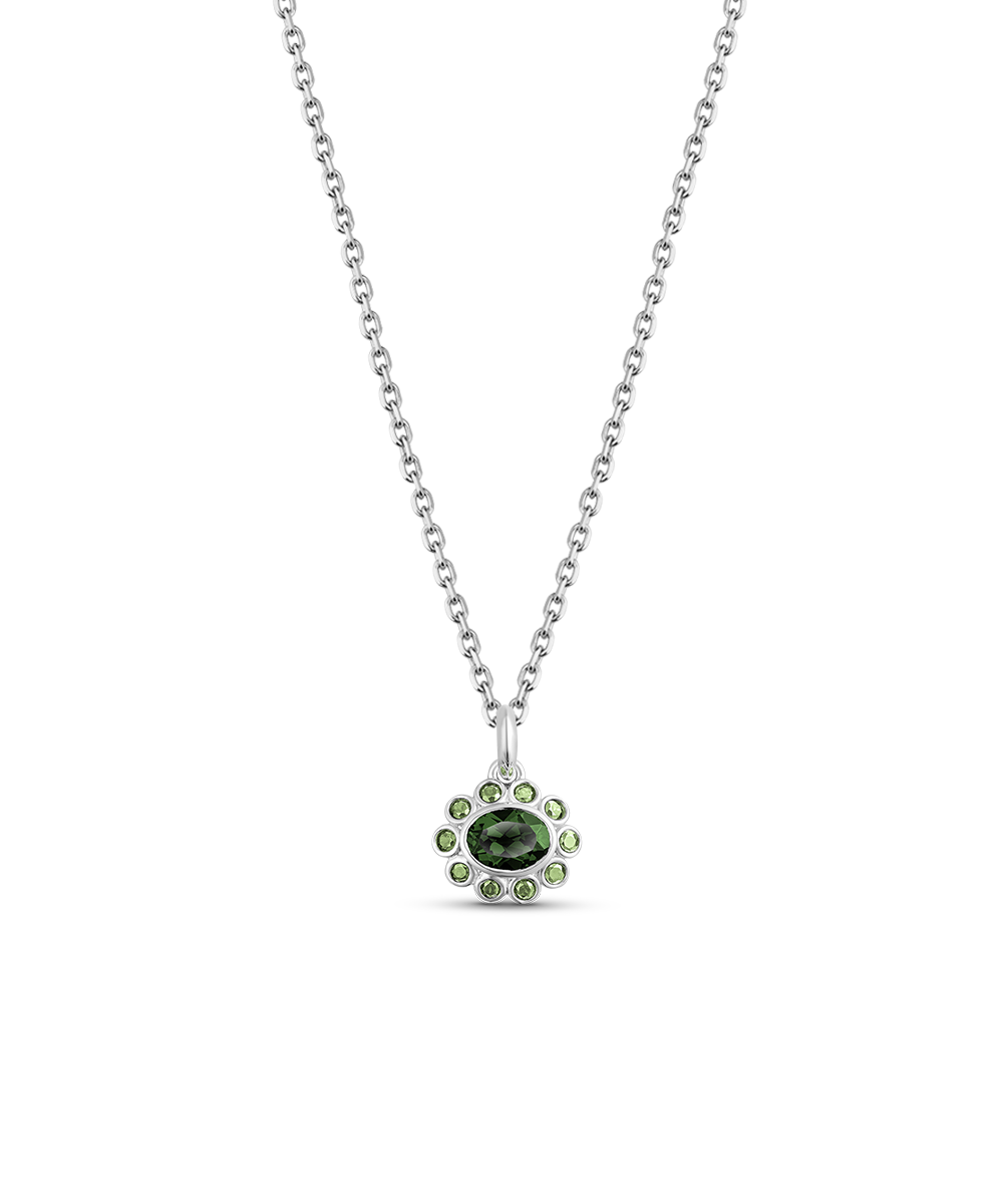 Ophelia Pendant - Green Tourmaline