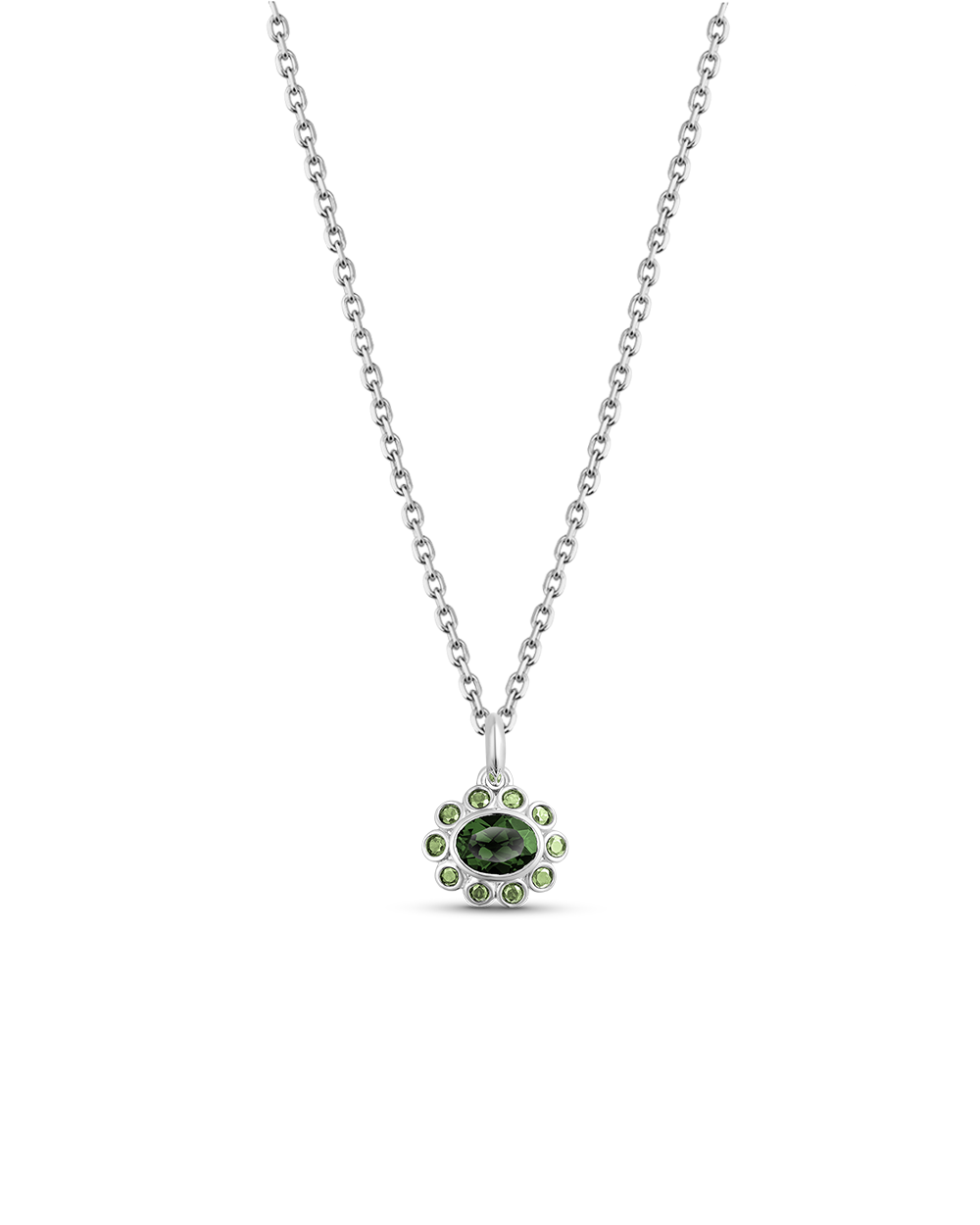 Ophelia Pendant - Green Tourmaline