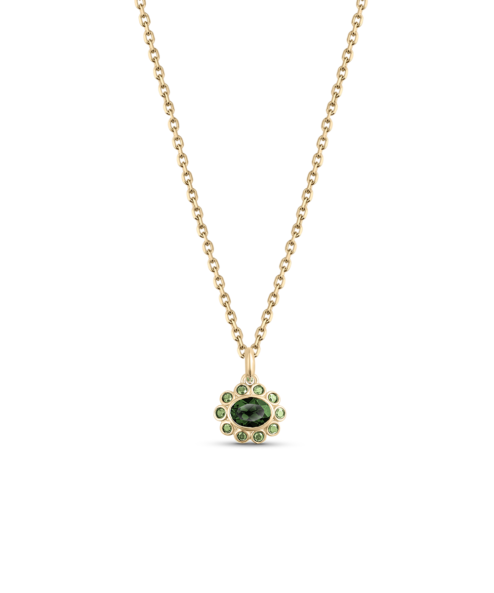 Ophelia Pendant - Green Tourmaline