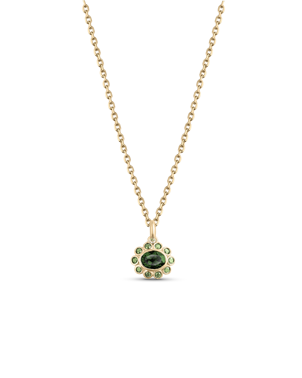 Ophelia Pendant - Green Tourmaline