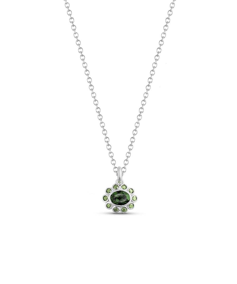 Ophelia Pendant - Green Tourmaline