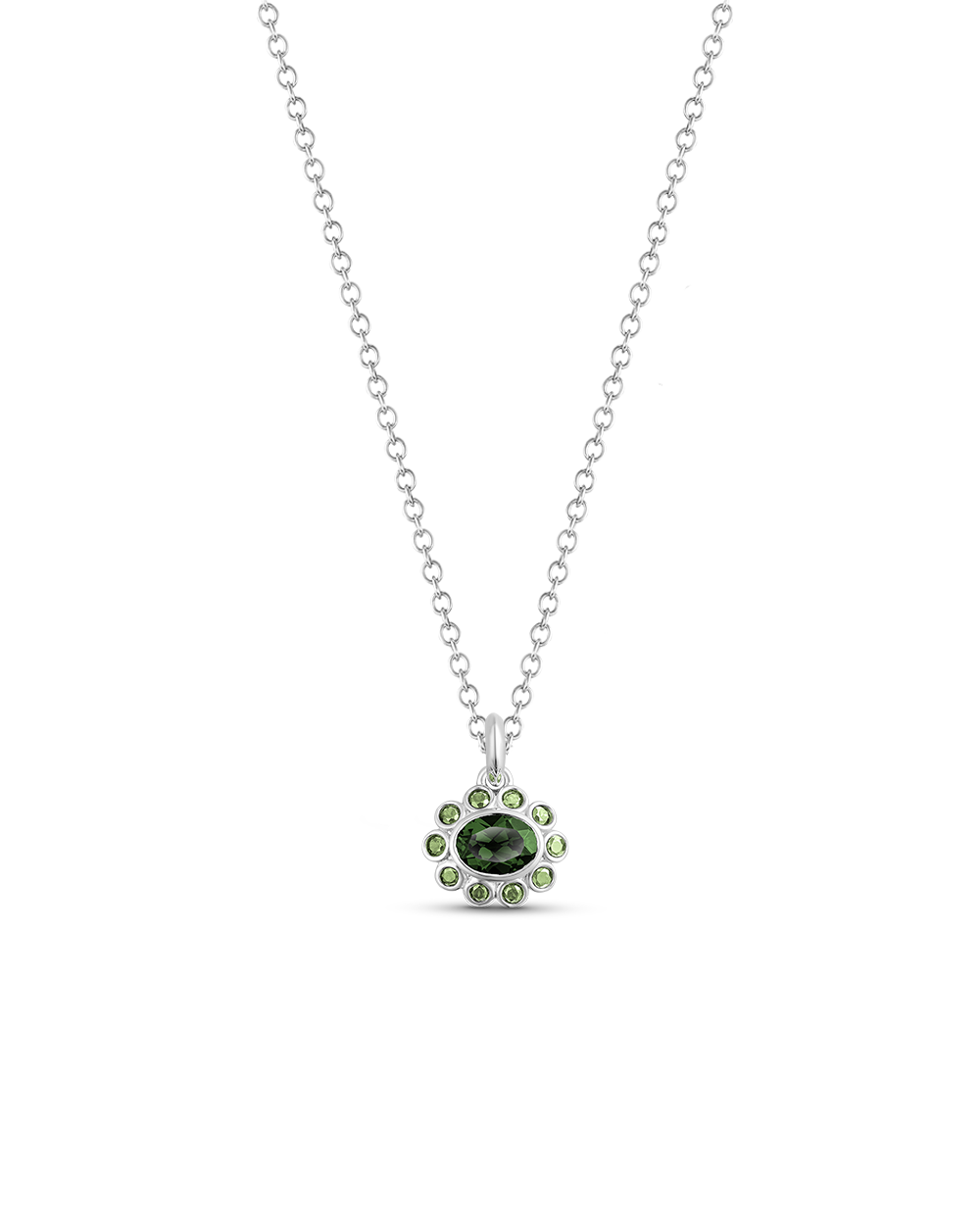 Ophelia Pendant - Green Tourmaline