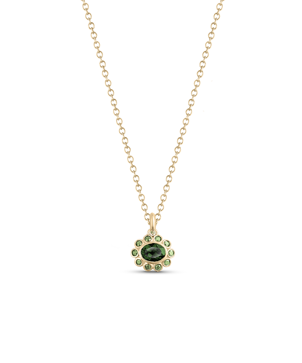 Ophelia Pendant - Green Tourmaline