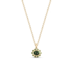 Ophelia Pendant - Green Tourmaline
