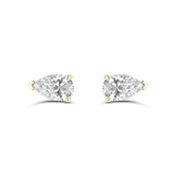 Halle Pear Diamond Studs