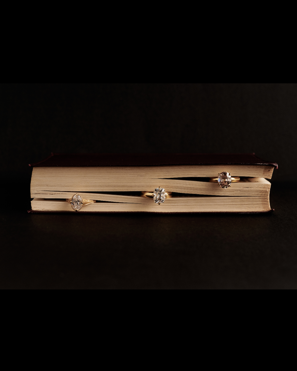 Harlow Antique Oval Brown Diamond Engagement Ring classajewellers