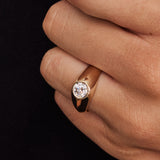 Heath | 1ct Round Diamond Ring Yellow Gold (Lab Grown)