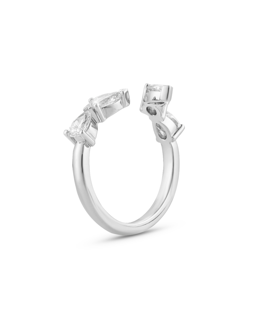 Ines Pear Diamond Wrap - White Gold classajewellers