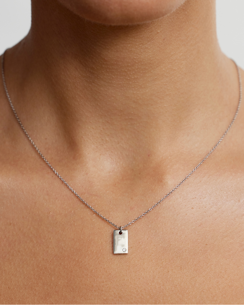Ingot Necklace Rose Gold