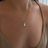 Ingot Necklace Yellow Gold