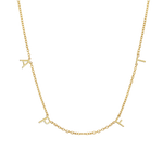 Class A Initial Necklace - GOLD4letters